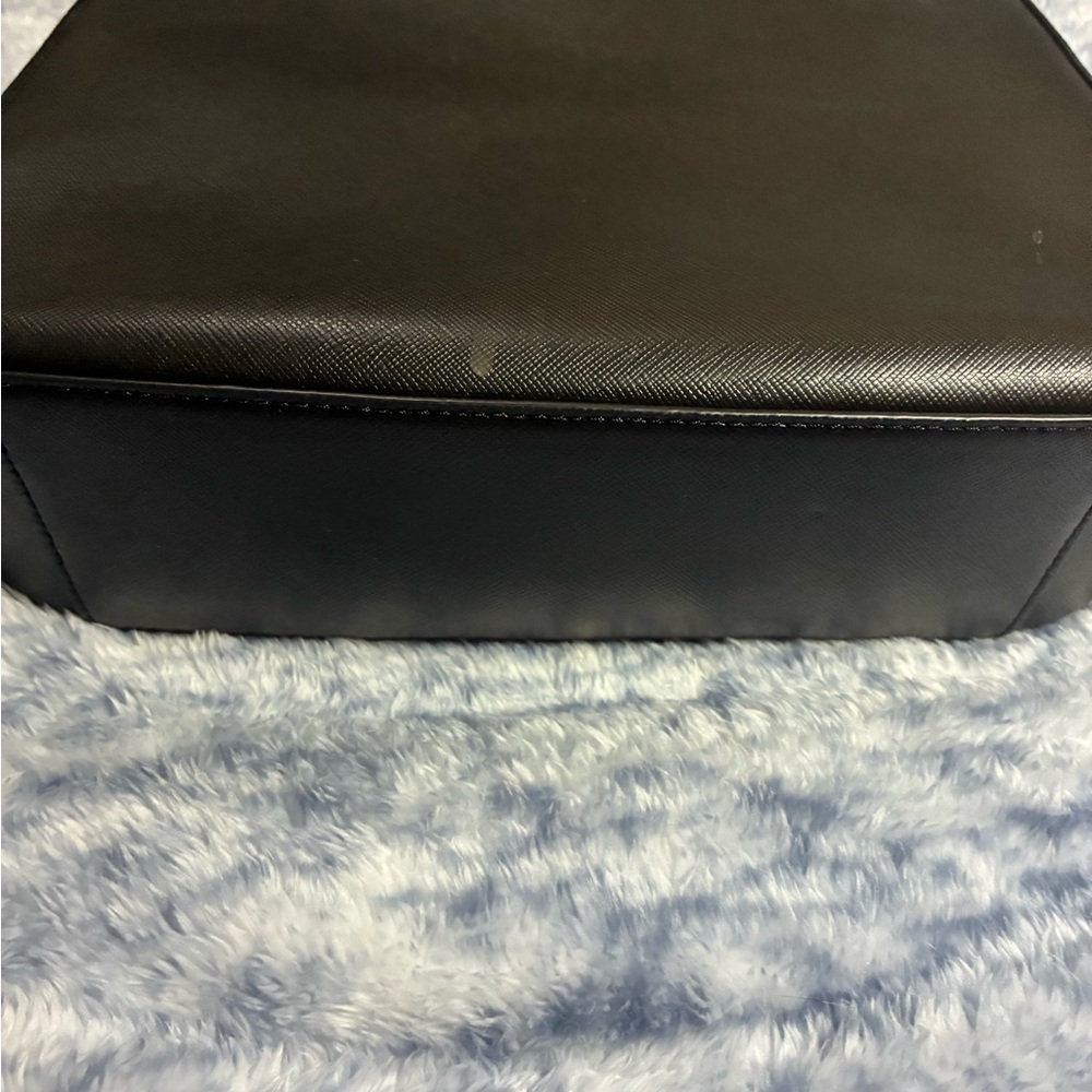 NWOT Kate Spade Perry Elegant Black Leather Shoulder Bag w Strap New York Perry - Picture 4 of 8